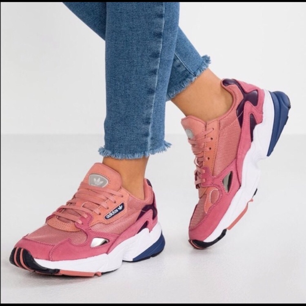 Adidas Falcons 🦅 Raw Pink Dark Blue